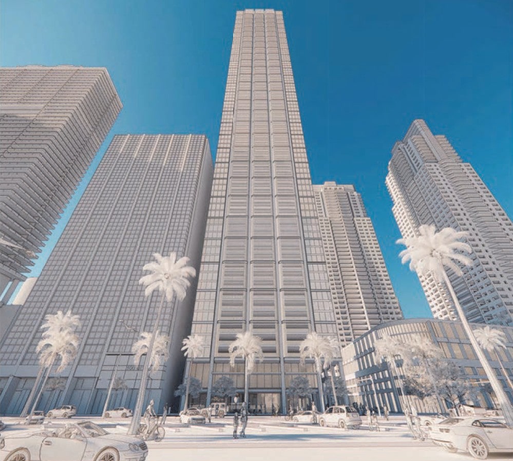 FloridianDev's tweet image. 🧵130 Biscayne - Miami

Renderings and plans have been released for a planned tower at 130 Biscayne Blvd.

Set to include 414 units, 144 hotel rooms, &amp;amp; 1,895 SF of retail space, the building will rise 87 floors.

It will be just shy of a supertall at 955 FT, surpassing Cipriani.
