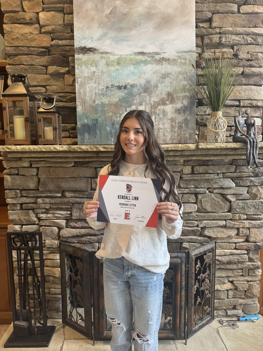 Received my academic letter at school today! What it means to be not only an athlete but a student!!