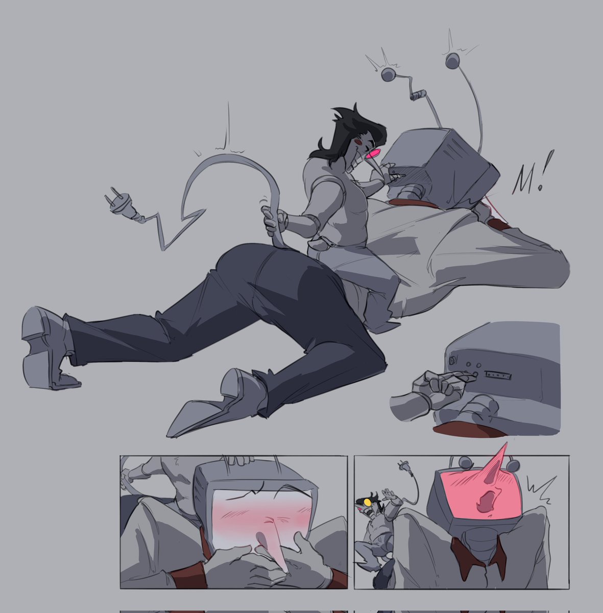 AlexKot74322936's tweet photo. I caught a cold and am quietly dying right now with a fever and a sore throat
so here’s a small sketch #spamtenna
#deltaruined https://t.co/O5DpbmZ9eE