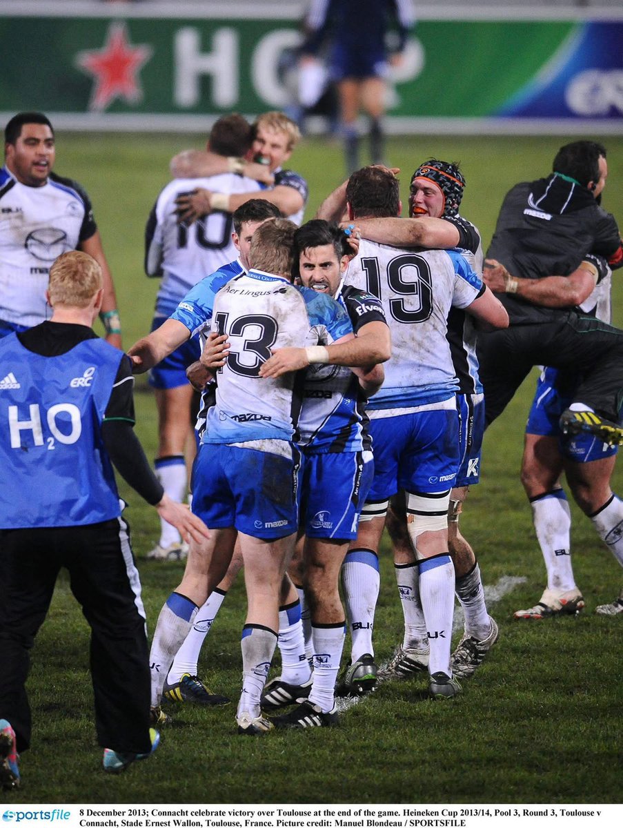 linleymackenzie's tweet image. Rolling back the years- Connacht’s most memorable success - victory over Toulouse in Europe’s Heineken Cup December 8, 2013 in France.