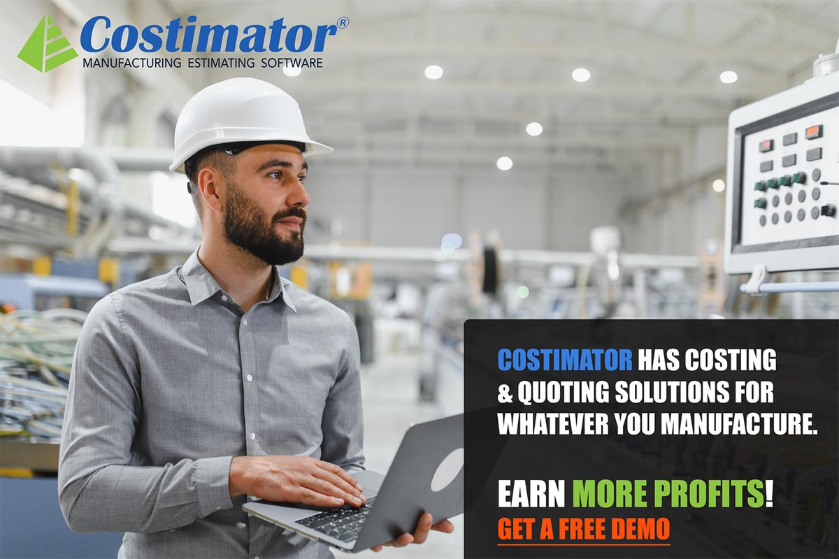 Costimator has costing &amp; quoting solutions for whatever you Manufacture. Earn More Profits!
Get a Free Demo: mtisystems.com/get-demo.html