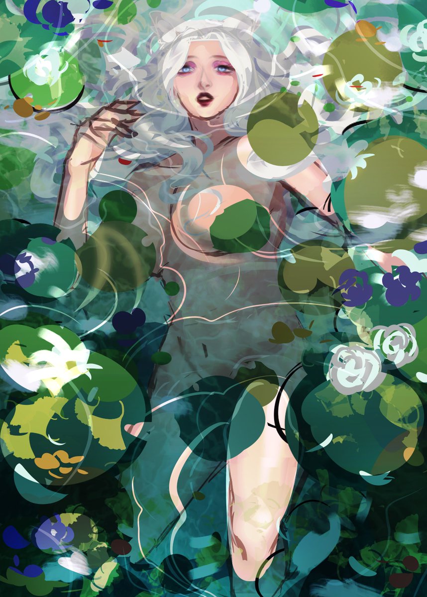 houmi_art's tweet image. here some ych art "The Fate Of Ophelia" comm i done past month &amp;lt;3
it still open btw :3 plz come check if u like one
#VGenComm #ychsale #art