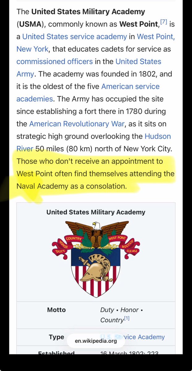 gbellseattle's tweet image. We tell ourselves and our @uw_ial students to absolutely never use Wikipedia as a source.

This is the one exception.⬇️

This is fact(!) 🫡😂

#BEATnavy #FootStomp 

h/t @DrunkOldGrad nice one!