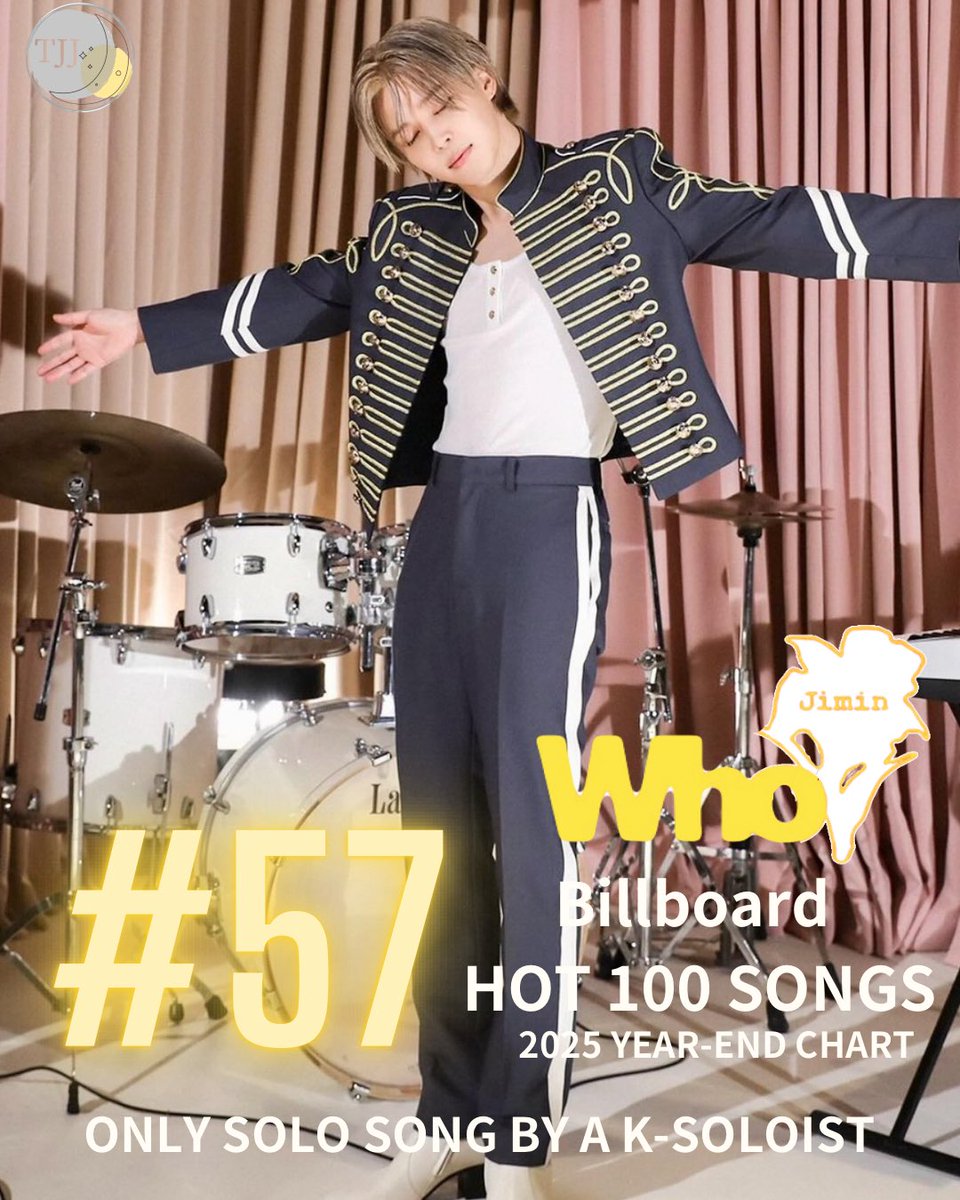 Who』が2025年 Billboard Year-End Hot 100（年間チャート）で57位に