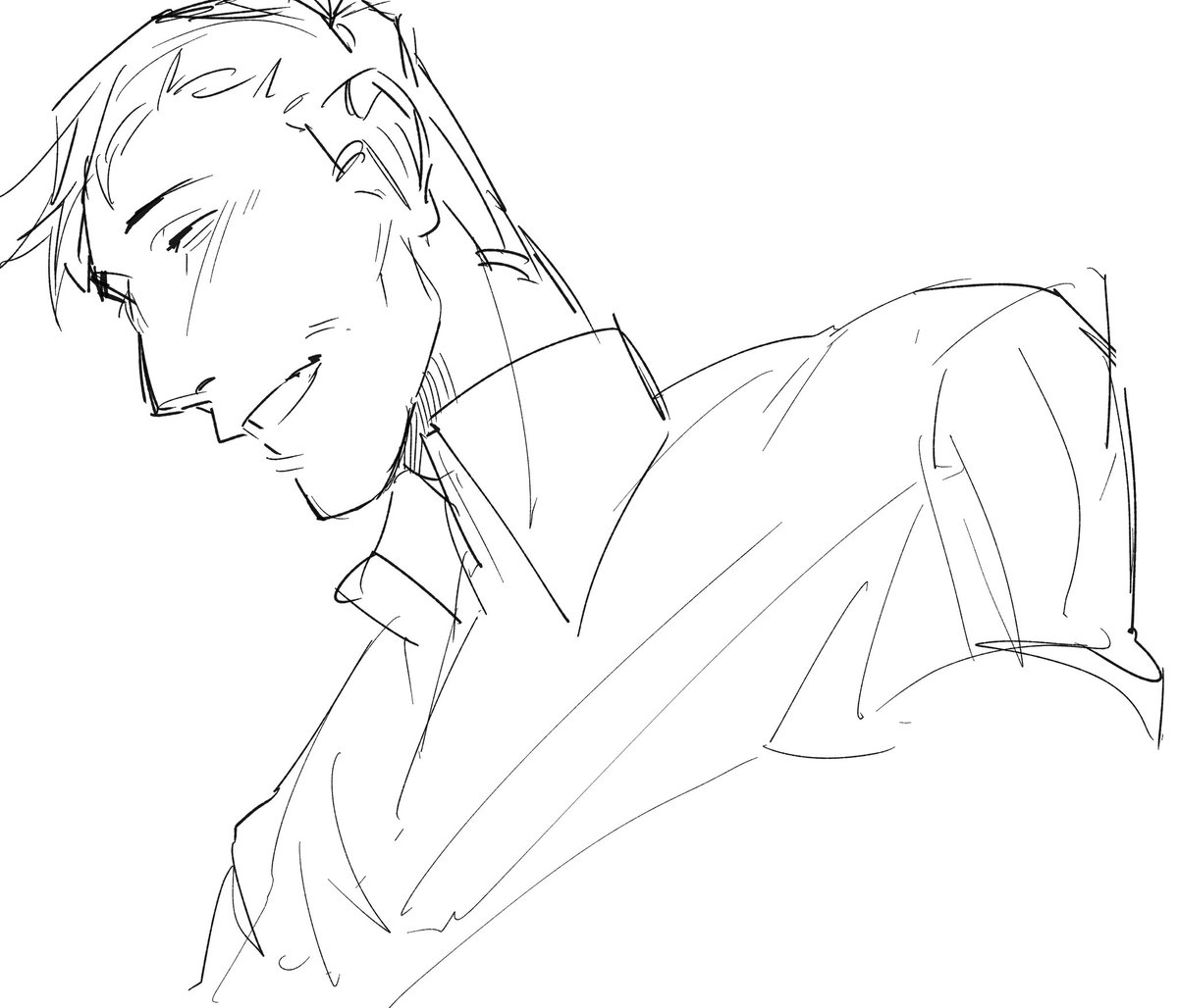 I drew a big kitty before falling asleep #ninah #noimnotahuman #barguy