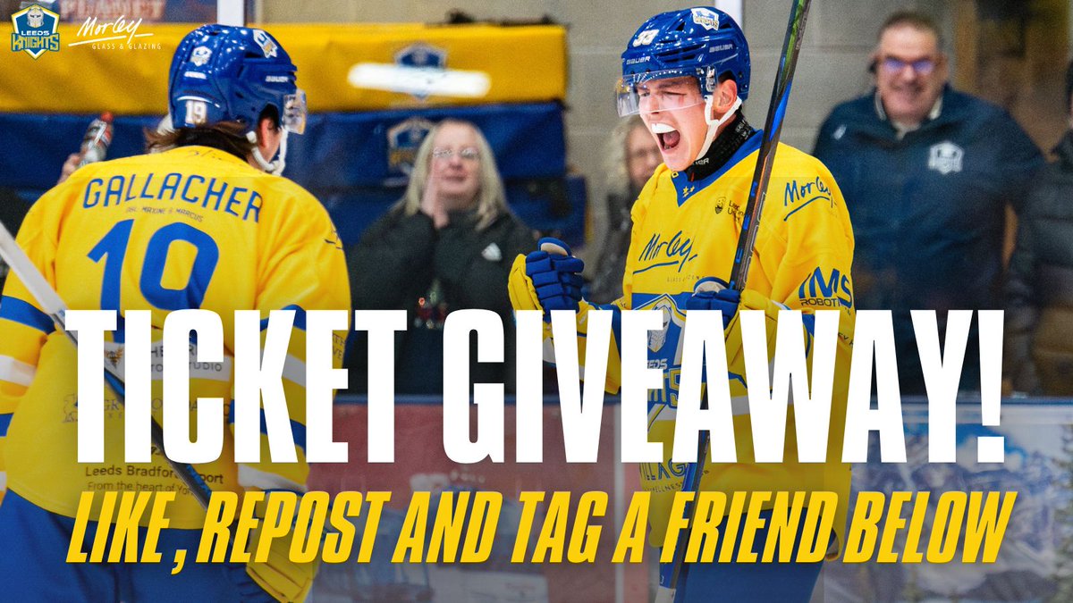 Leedsknights's tweet photo. 🎁 𝙏𝙄𝘾𝙆𝙀𝙏 𝙂𝙄𝙑𝙀𝘼𝙒𝘼𝙔 🎁

Experience the noise, the speed, and the energy of a Leeds Knights home game! ⚔️

We’ve got 2 tickets up for grabs, the perfect festive treat for any Knights fan! Enter our giveaway now to win! 🏰

Competition ends 19th December. Don’t miss it! ⚔️