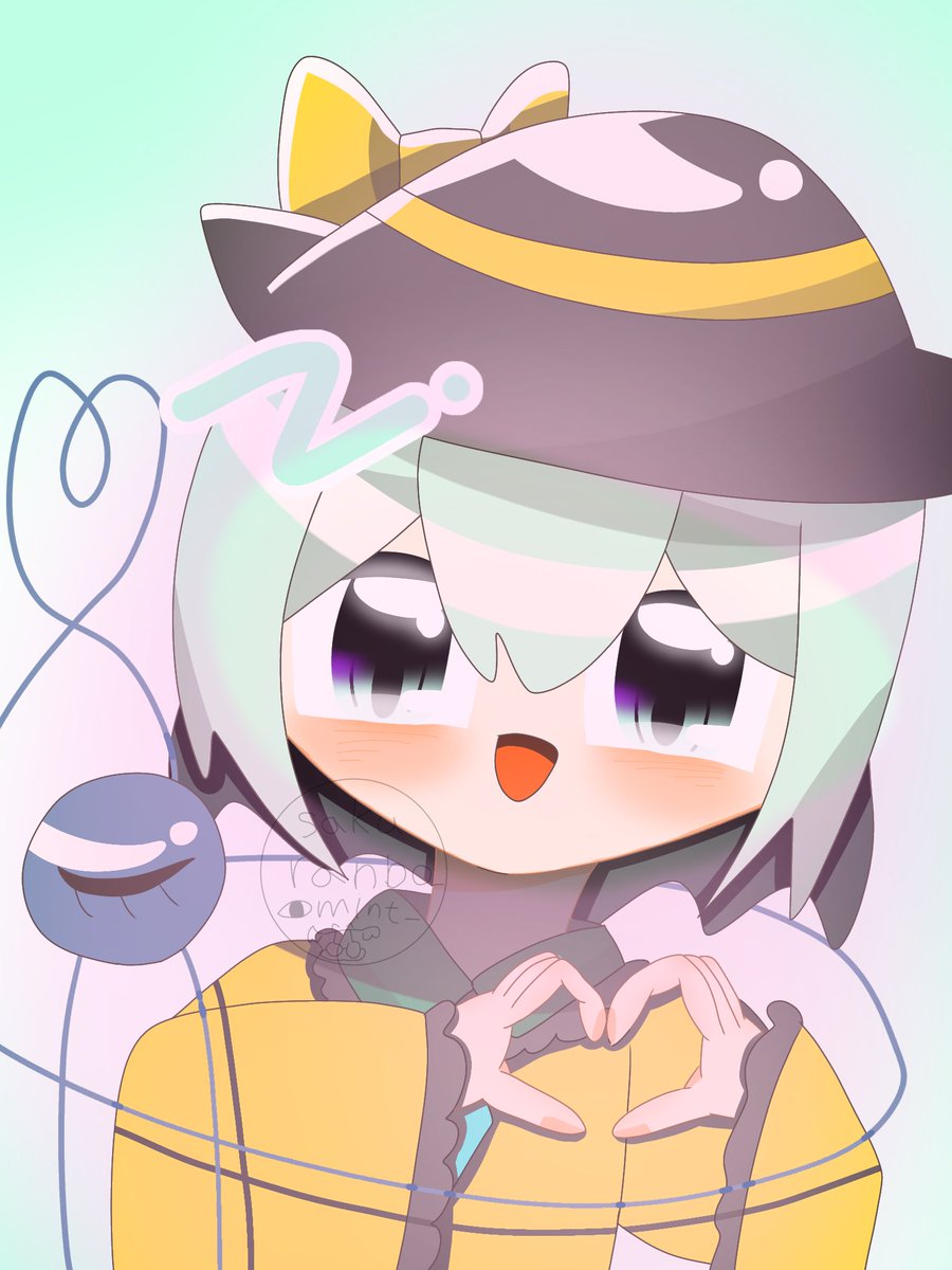 深夜の真剣お絵描き60分一本勝負 ハート🫶🏻こいしちゃん！