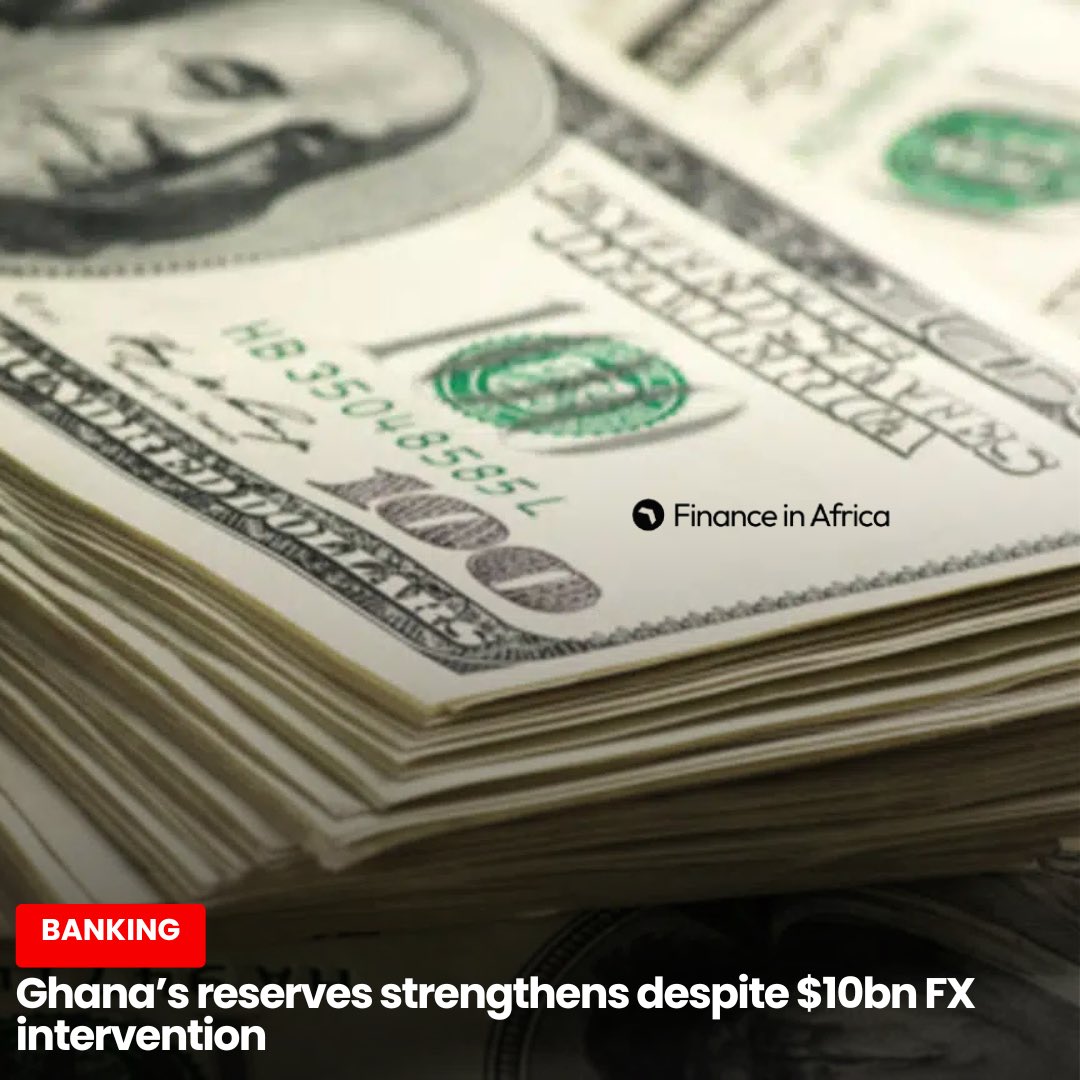 Ghana’s international reserves have remained resilient in 2025 despite heavy foreign exchange interventions, aimed at supporting the cedi rising dollar demand.

Full story: financeinafrica.com/news/ghanas-re…