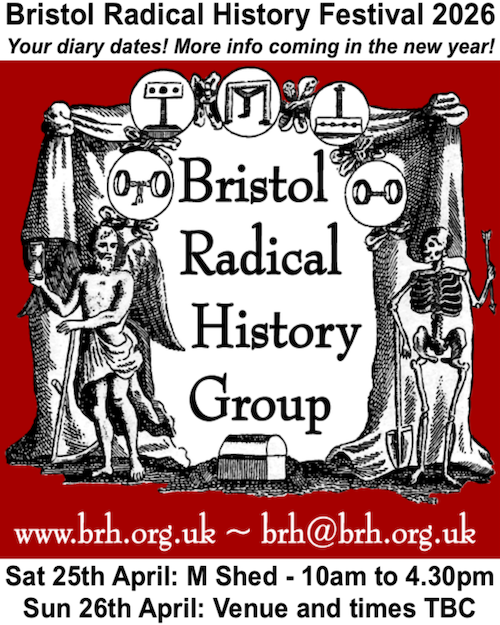 BrisRadHis's tweet photo. We’re chuffed to announce the dates of the 8th Bristol Radical History Festival so you can get the weekend in your diaries and calendars! Saturday 25th April 2026 at M Shed (10:00-16:30) @Mshedbristol and Sunday 26th April 2026 venue tbc https://t.co/chKnNTpXiR