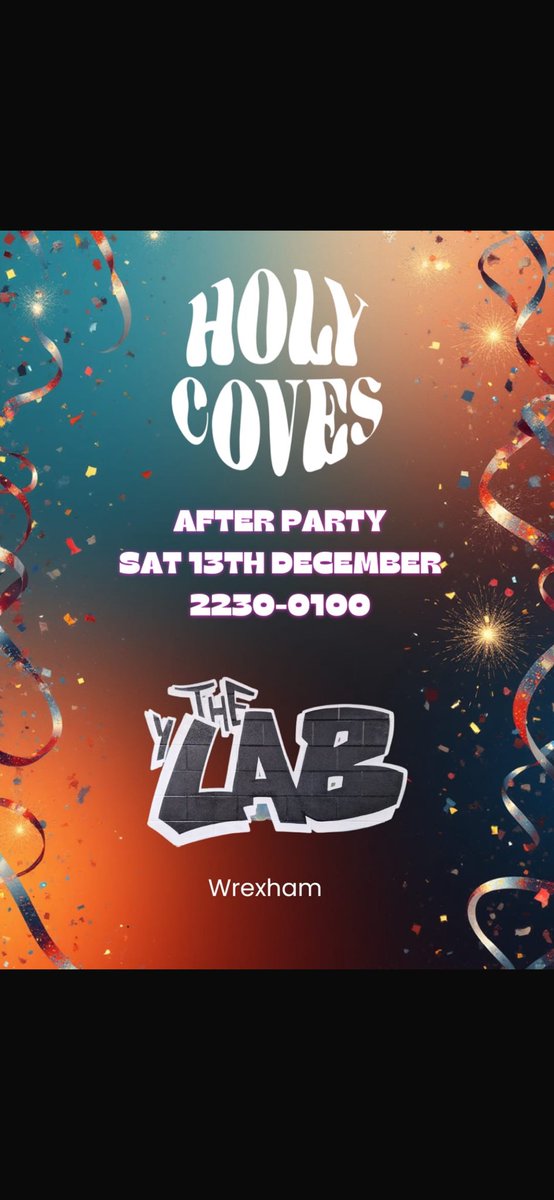 BOOSH_Dawson's tweet photo. @HolyCovesBand in Wrexham this Saturday supported by the unbelievable @theheavynorth &amp; @tlcollinsmusic with an after party it’s going to be something special 💥💥💥💥💥💥💥💥

BOOSH 🎅🏻🎶🍻
@jcmellow 
you fancy this @dec1878 @Gareth74ae @stevehayes61 @wrexhamtown @GwaliaClassics https://t.co/SxXGzdK6J0