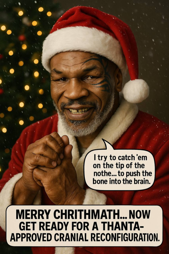 Ouuuuiiieee it lookth like Thanta ith comin' to town 😏