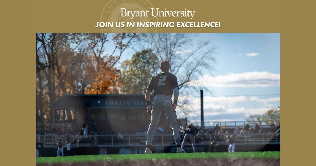 Now hiring for Assistant Men's Baseball Coach employment.bryant.edu/postings/4571