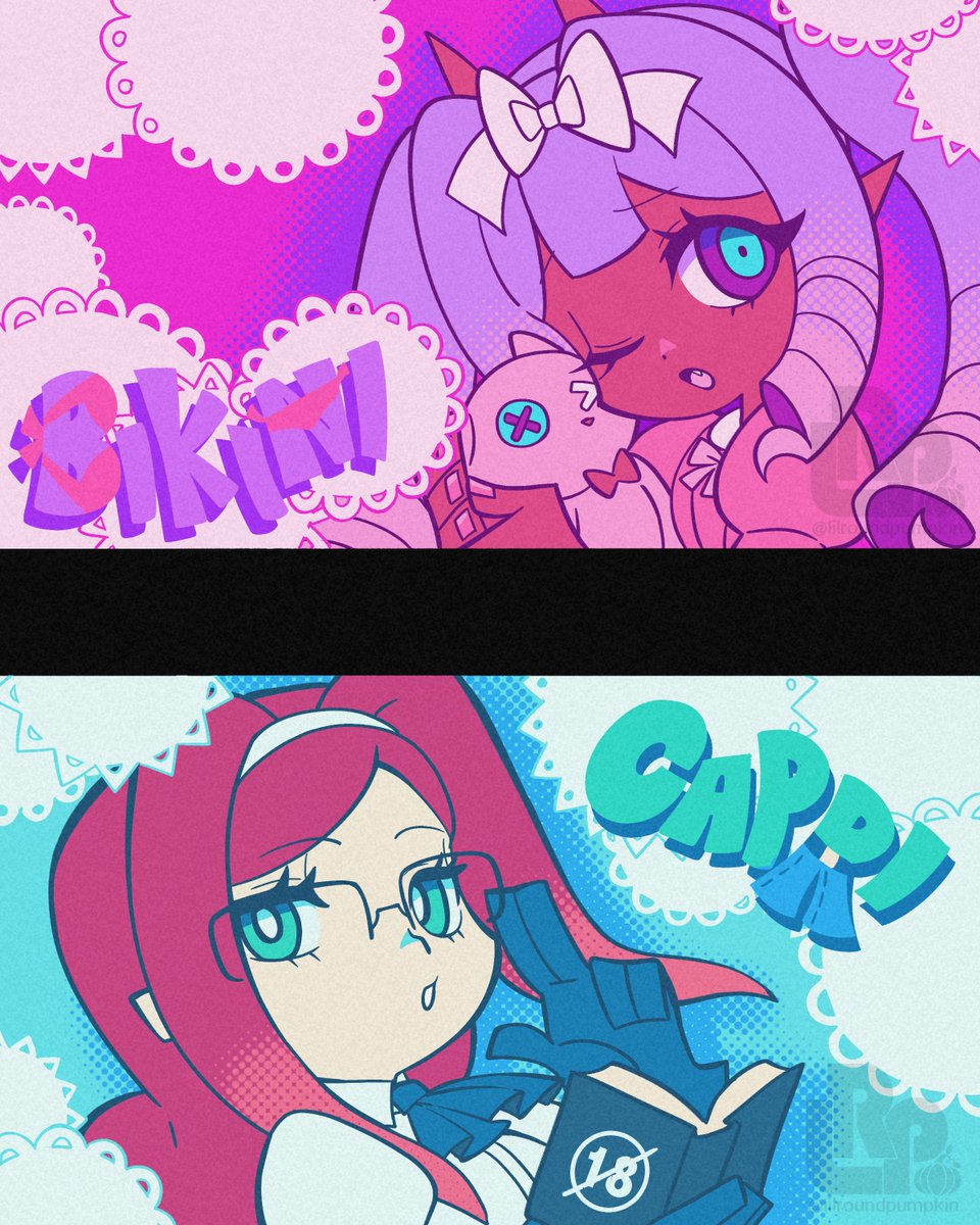 A couple of PASWG oc character intro card c0mms! These were a lot of fun to make! #paswgoc #PaSwG