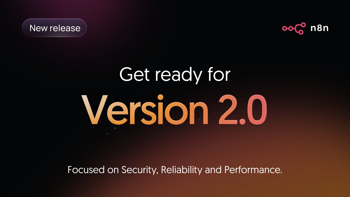 n8n 2.0 just dropped and I need to know…

Have you tested it out yet?

Did the new UI catch you off guard too?

Why does every workflow suddenly feel smoother?

And are the new AI features actually as powerful as people are saying?

I’m curious — what’s your first impression?