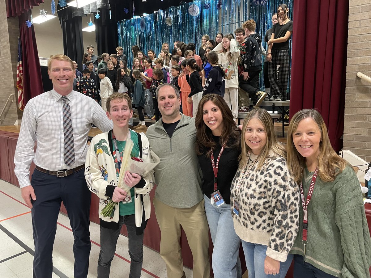 Congratulations to the East Brook School 25-26 Teacher of the Year - Mr. Luke Ostrow!