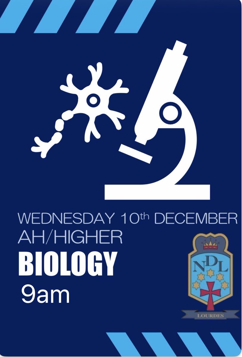 LourdesSec's tweet photo. Well done to everyone today! 

Tomorrow we have another very busy day of exams. Biology students please see note on class Teams. If you are receiving support in your exam it will start at 12:30pm. https://t.co/u6SetWWK1B