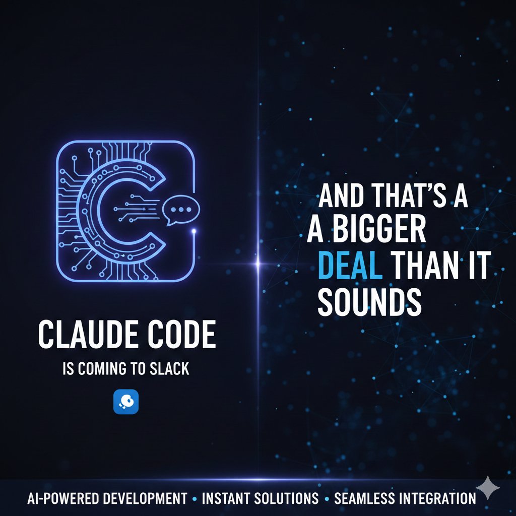 UltraGPT's tweet photo. 🗞️Anthropic is bringing Claude Code to Slack, letting devs launch full coding tasks from chat. A shift toward AI-driven team workflows — with big upside and new security questions.
📱https://t.co/LKGAD1jcNW
💻https://t.co/gQGFYgTfNG
⌯⌲https://t.co/xZwovJg6Mt
#Claude #UltraGPT https://t.co/tcDjkHZJqP