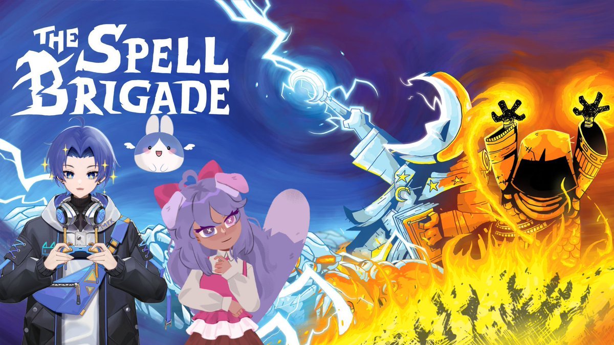 hihi friends!🐰 
I will play THE SPELL BRIGADE with <a href="/MokaBobaCat/">zina (mokaboba) 🧋💜</a>  🪄 ✨ 
I'm really excited to enjoy the game with you guys!

こんばんは！
zinaとTHE SPELL BRIGADEを遊ぶよ😎 
ぜひ遊びに来てね～👾 

Official Bsky : <a href="/thespellbrigade/">The Spell Brigade 🧙 Out Now!</a> 
Store page : store.steampowered.com/app/2904000/_/