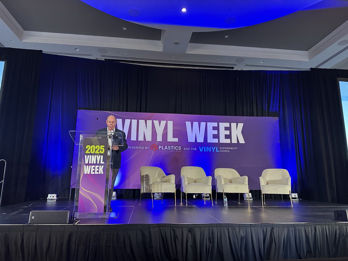 Next up at #VinylWeek 2025, <a href="/vinyl_institute/">Vinyl Institute</a> President and CEO Ned Monroe is talking #VIABILITY! The grant program has funded over 25 projects to increase post-consumer PVC recycling.
