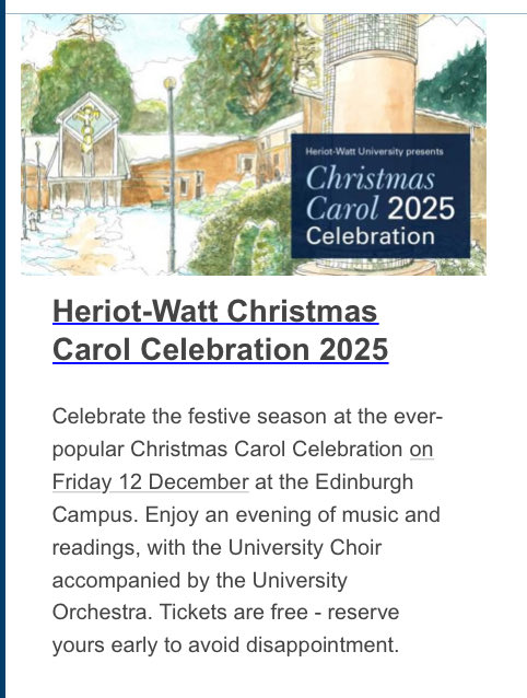 Alan_D_Morrison's tweet photo. Trumpet 🎺 Time at Heriot-Watt Christmas Carol Celebration on Friday 12th December 2025 at 6.30pm JW1. https://t.co/DI3kEhSdPw