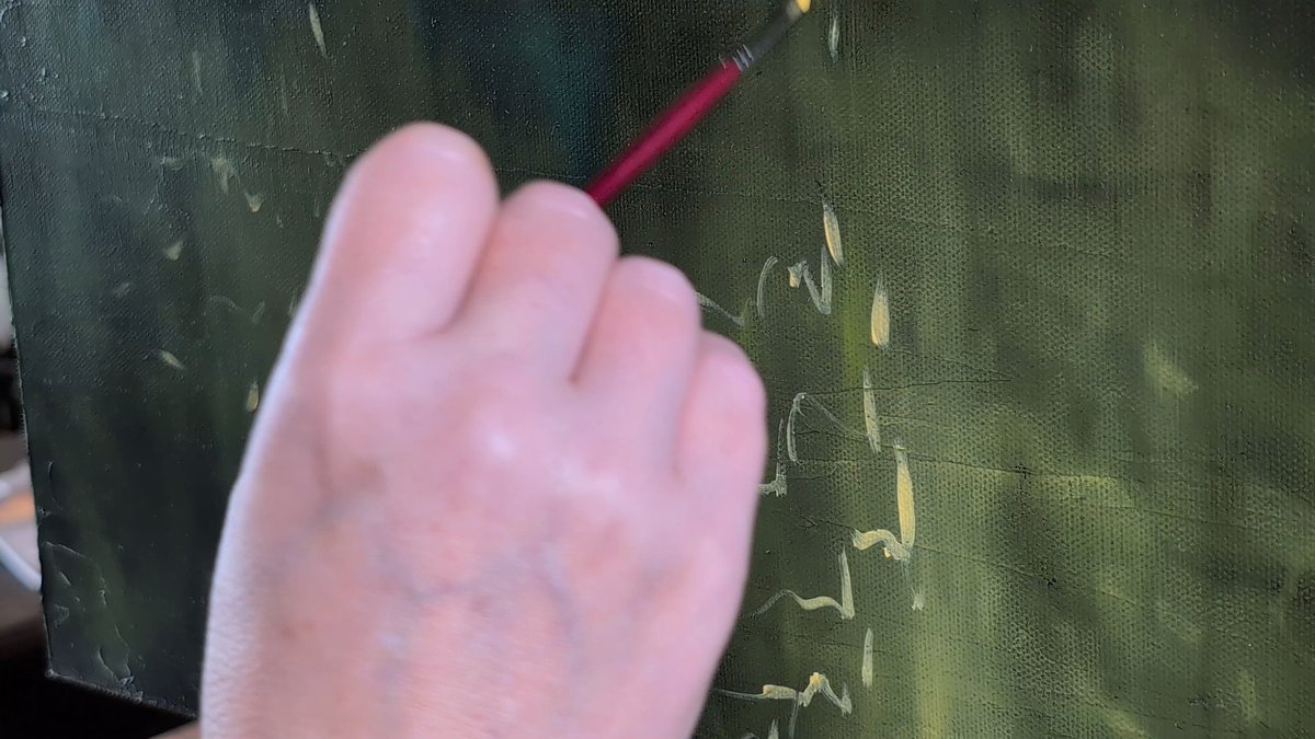 RichterAllison's tweet photo. Studio work today on the Mallard 🦆. Building the water reflections and shaping the colors before adding the reeds 🌾.
#mallardpainting #wildlifeart #artiststudio #oilpainting #birdart https://t.co/qnqRIacWje