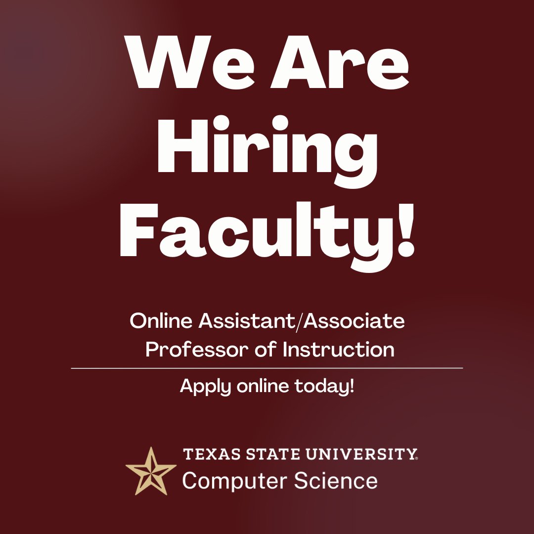 Texas State University Computer Science tweet media