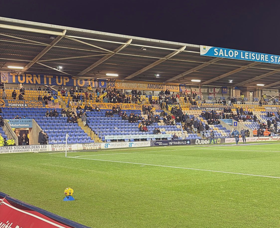 ShrewmourMill's tweet image. 🔈“Tonight’s match attendance is 4952 with 124 visitors”

#salop