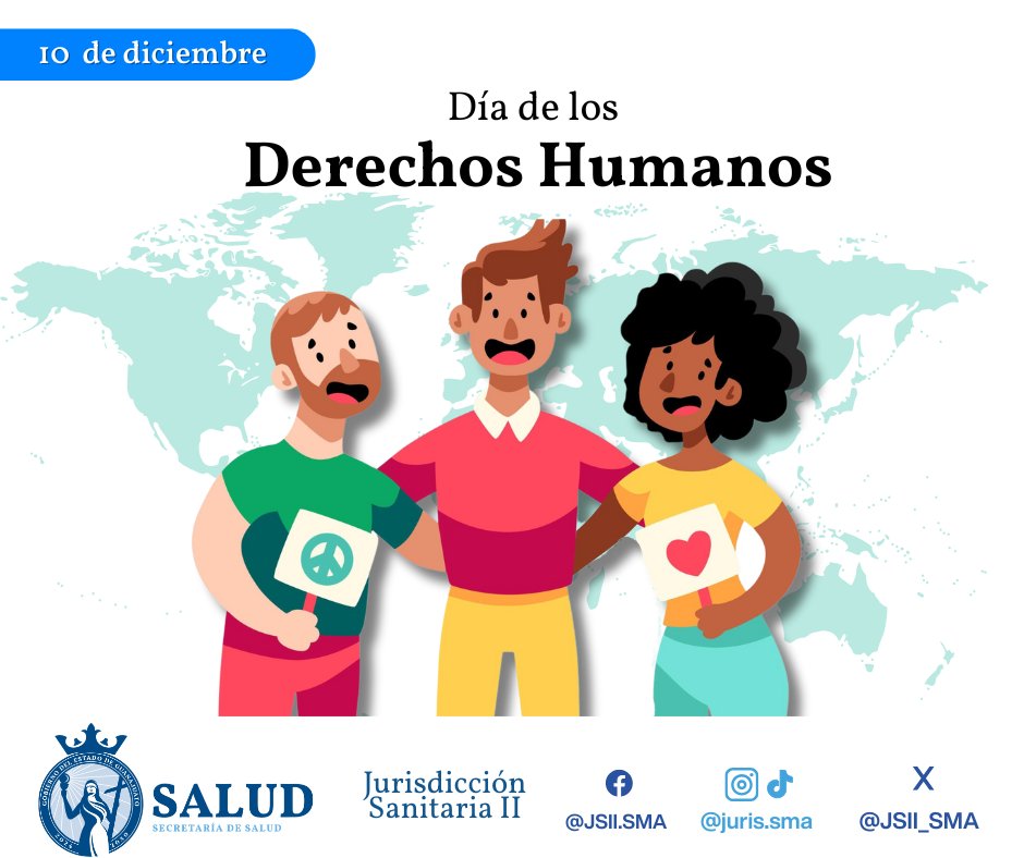 JSII_SMA's tweet image. En el Día Internacional de los Derechos Humanos reafirmamos nuestro compromiso: cuidar la salud es respetar la dignidad de todas las personas.

Desde los Centros de Salud de la Gente acercamos servicios oportunos y de calidad.

🤝 ¡La salud es tu derecho! #JSII 
@saludgobgente