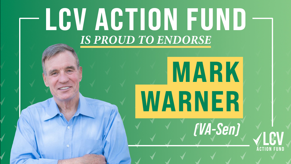 LCVoters's tweet image. .@MarkWarnerVA is fighting for a clean energy future and to protect the health and safety of our communities

It is critical that members of Congress stand up for our democracy, our rights, and our climate, and #LCVAF is thrilled to support Sen. Warner for re-election in #VASen