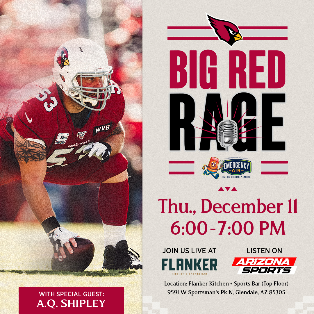 OUR GUY @aqshipley will be joining us for Big Red Rage this Thursday 12.11
Come out for a good time, food, drinks AND free admission!