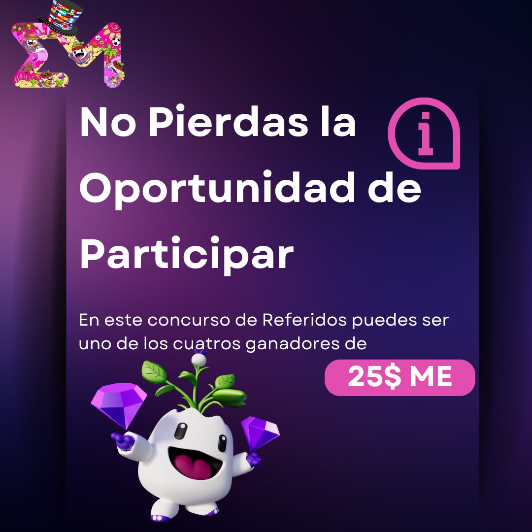 🔥 ¡Nueva dinámica en Eden Mágico! 🔥

Trae amigos y participa por premios en $ME 🎉

Serán 4 ganadores de 25 $ME cada uno ✨

📌 ¿Cómo participar?

1️⃣ Entra a nuestro grupo de Telegram (link en este post)
2️⃣ Dentro del grupo usa /link para obtener tu enlace exclusivo
3️⃣ Invita a