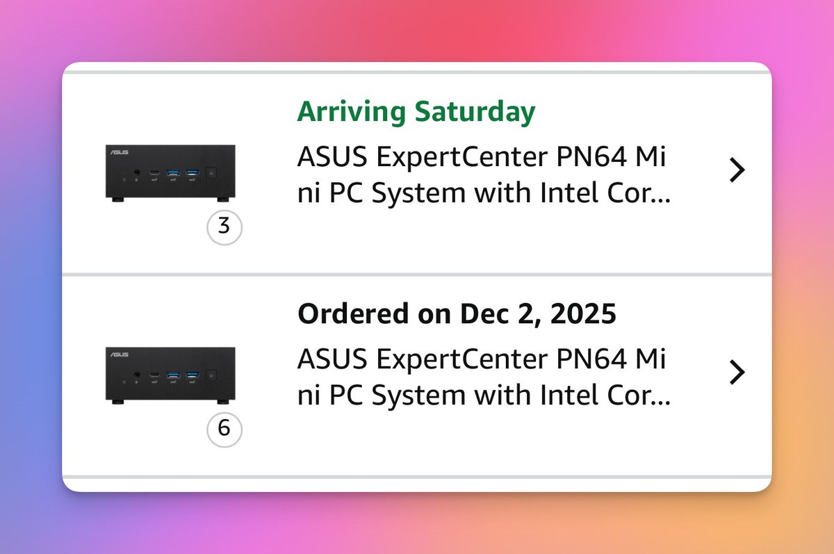 BandarsBounties's tweet image. ASUS MINI PC FOR $6 😲👇

Last week, someone on Amazon listed these ASUS Mini PC's for only $6... Yes, SIX DOLLARS. 

The price has since been fixed back to $699.

Yes, they shipped. 
Yes, members ordered dozens. 
Yes, more are on the way.

How many would you have ordered? 👇