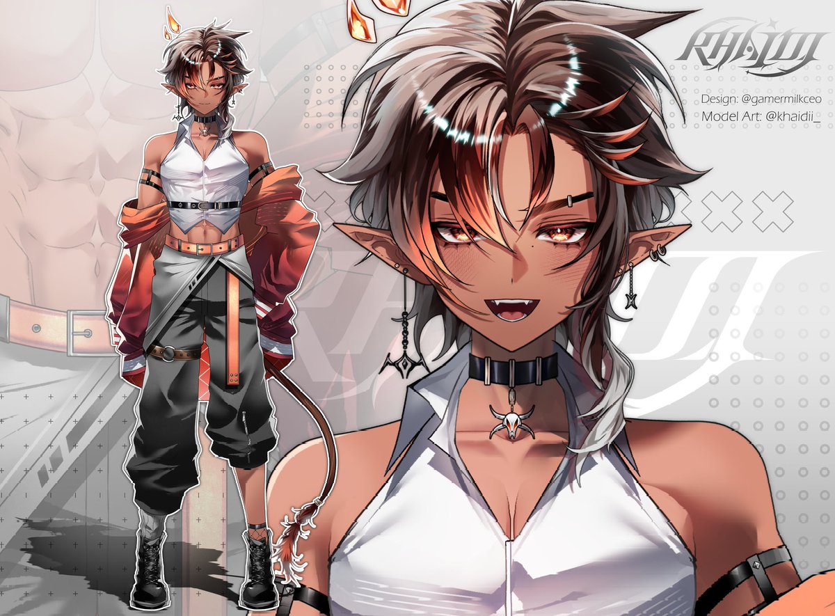 BirdsEyeViewVt's tweet image. Now that it's officially moved to the rigging stage I'm so happy to show off the model!
Hewwo. I'm Birdy, your local demonic Cardinal here to steal your souls and your smiles. Nice to meet you all!

Design: @gamermilkceo 
Ref sheet: @Ataririri 
Model: @khaidii_