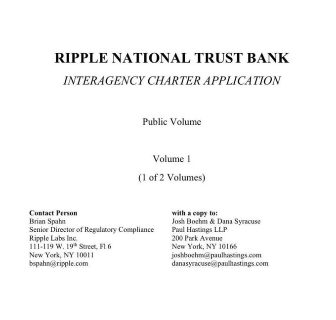 BullrunnersHQ's tweet image. 🚨@Ripple is gearing up to become a fully licensed U.S. bank 

#XRP #XRPCommunity