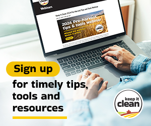 Keep it Clean has the tips, tools and resources you need to keep your crops market ready. 

Sign up for our newsletter to get timely updates sent straight to your inbox  👉 bit.ly/3Yw6Dyj

#CdnAg #SustainableCdnAg