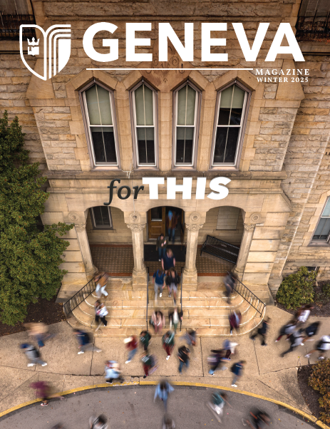GenevaCollege's tweet image. Geneva alumni and friends- check your mail for the magazine! 
The winter 2025 magazine should be hitting mailboxes this week. If you can't wait, visit geneva.edu/publications/g… to read about what is happening around campus.

#genevacollege #forthis