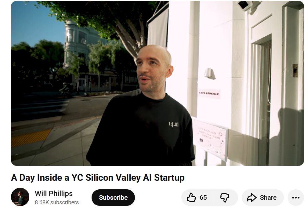 Is my head really this shiny?

Will Phillips came through HQ to document a day in the life. He did a beautiful job and made us look really cool. Check it out.

youtube.com/watch?v=FedPUt…