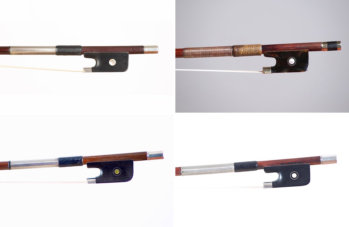 We are pleased to offer 4 fine #cello bows for examination, trial and purchase by brothers Victor and Jules Fétique, of the renowned Fétique #bowmaking dynasty. All are fabulous playing bows for the discerning #cellist, as well as collectors. 

Learn more: benningviolins.com/fine-cello-bow…
