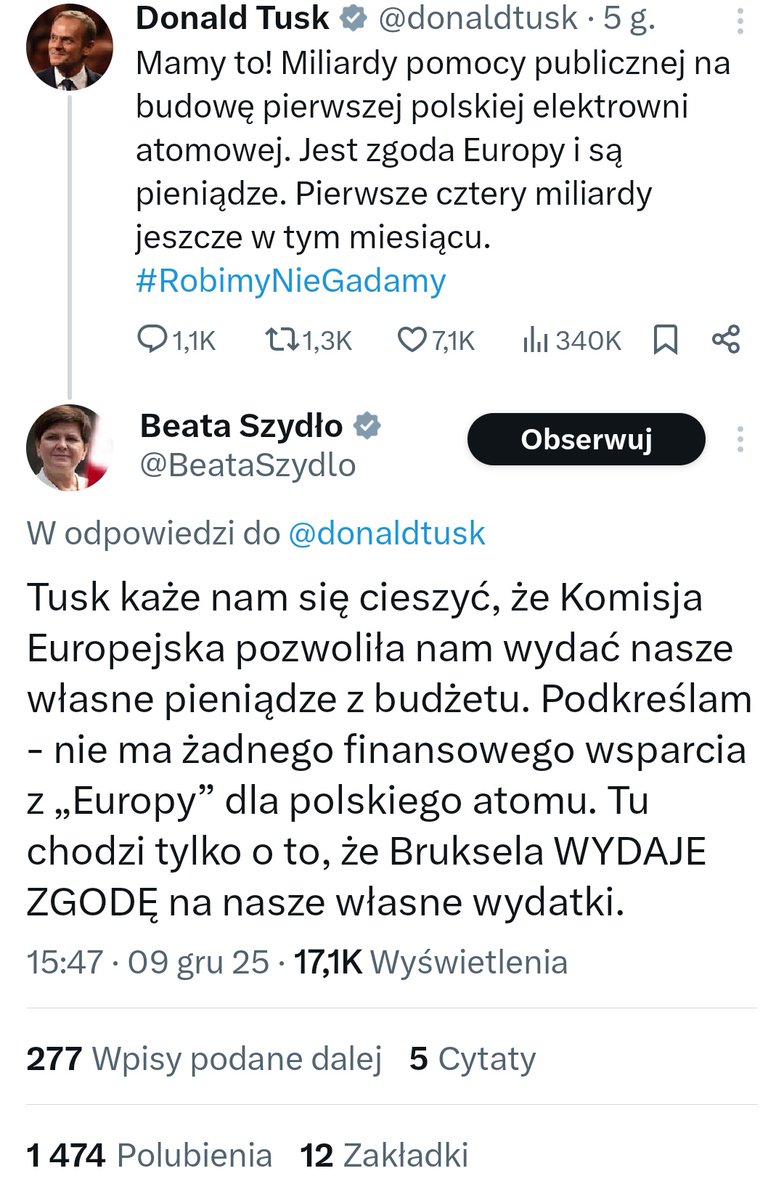 Pani <a href="/BeataSzydlo/">Beata Szydło</a> już to wszystko dokładnie objaśniam. 

🔥 1,8 mld euro dla górnictwa,  zatwierdzone przez KE w 2016 r.
🔥 Ulgi dla energochłonnych i system OZE, decyzja KE z sierpnia 2016 r.
🔥 Rynek mocy,  pre-notyfikacja 2016, pełna notyfikacja 2017, wszystko za Szydło.
🔥
