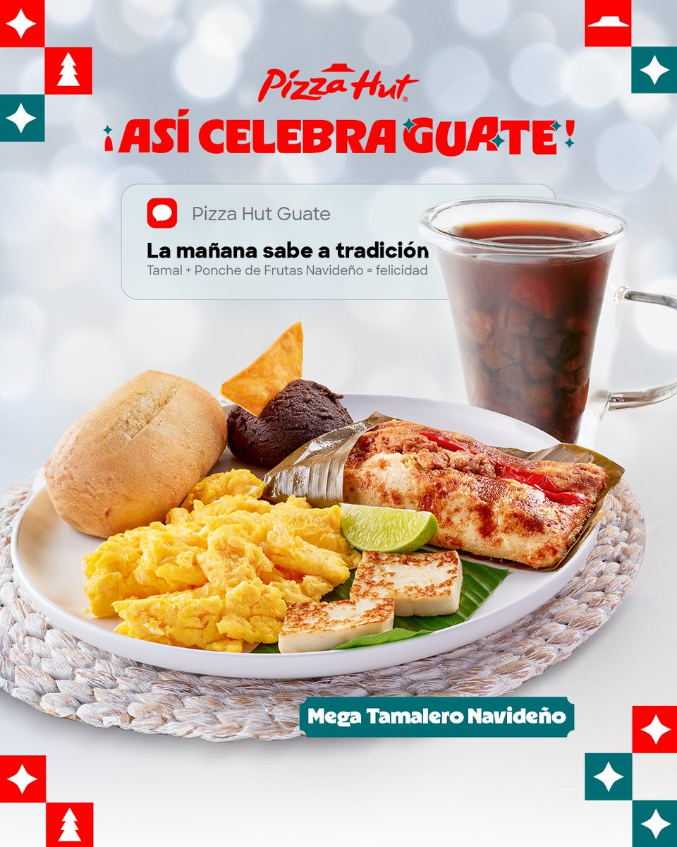 El aroma del tamal, el ponche de frutas y la familia reunida. ❤️
Así se viven las mañanas navideñas bajo el Techo Rojo, con nuestro Desayuno Tamalero y Ponche de Frutas Navideño. 🎁
