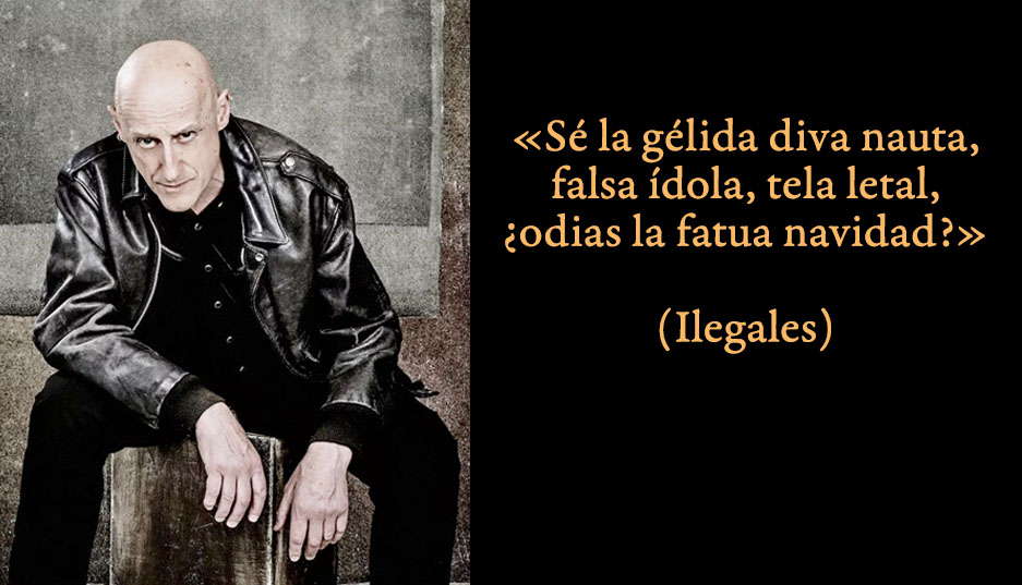 Hemos encontrado esta letra de una canción de Ilegales que jamás llegó a grabarse. Descanse en paz, maestro.