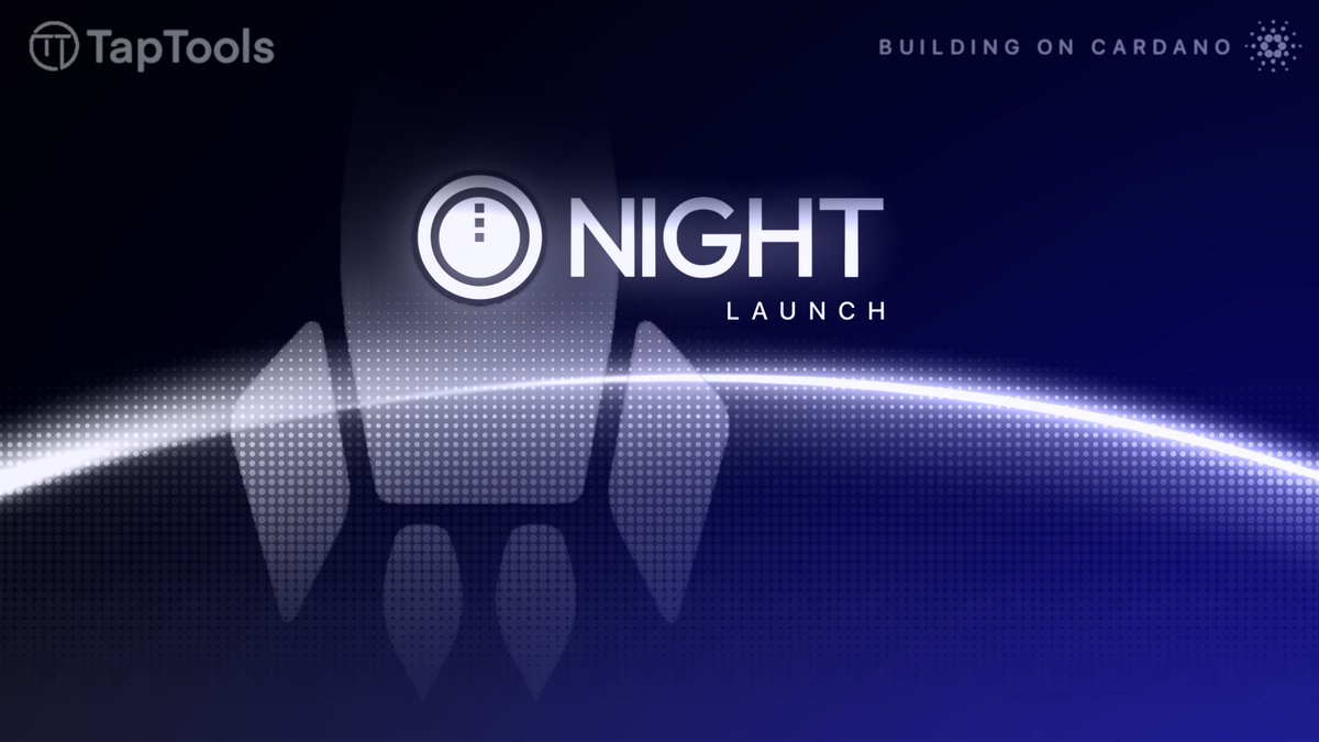 $NIGHT is live on Cardano as Midnight enters the market with broad exchange support and immediate activity across the ecosystem.

Article: medium.com/tap-in-with-ta…