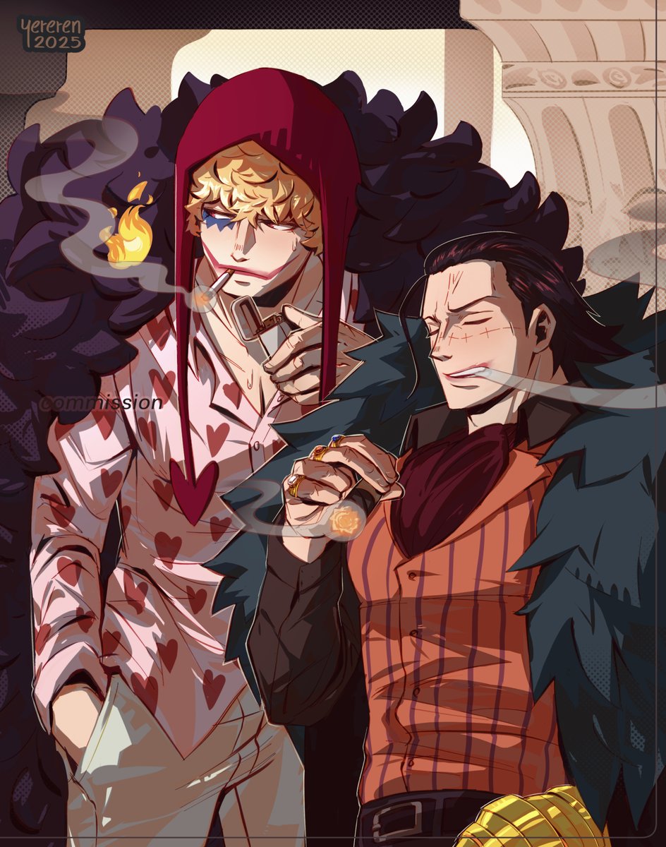 yererennn's tweet photo. Crocodile &amp; Corazón comm
[ #onepiece ] https://t.co/N7mljXLUCE