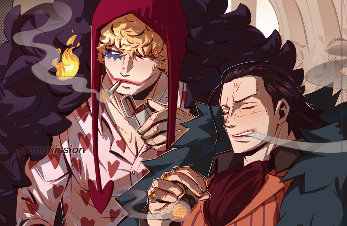 yererennn's tweet photo. Crocodile &amp; Corazón comm
[ #onepiece ] https://t.co/N7mljXLUCE