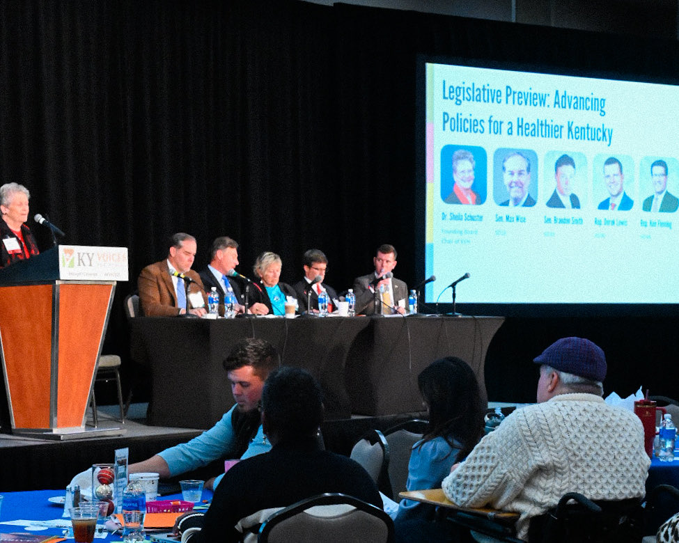 “This is my favorite panel…” Dr. Shiela Schuster, Board Chair <a href="/kyvoices4health/">KY Voices for Health</a> moderator for 2026 Legislative Preview at KY Voices for Health Annual Meeting in Lexington. Kentucky’s General Assembly convenes in 28 days —January 7, 2026. 
#KVH2025 #KYGA26
