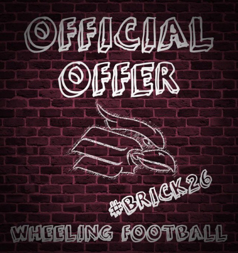 Heath_Thomas56's tweet image. I am so amazed and blessed to receive my first official offer from  @WheelingU_FB Thank you @CoachBruneyW_U for coming to talk to me at school today this really means a lot to me!!! 
@Coach_Aubiel @DJRSwework