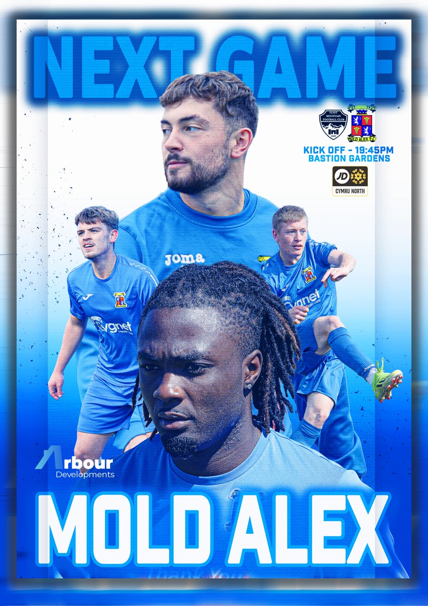 moldalexfc1929's tweet photo. In what feels like an age… we’re back at it under the lights!

This Friday night we travel to take on @Flint_Mountain ⚽️
 Kick off - 19:45
Venue - Bastion Gardens
#MoldAlex #FridayNightFootball #NorthWalesFootball https://t.co/7JO9O1TQJX