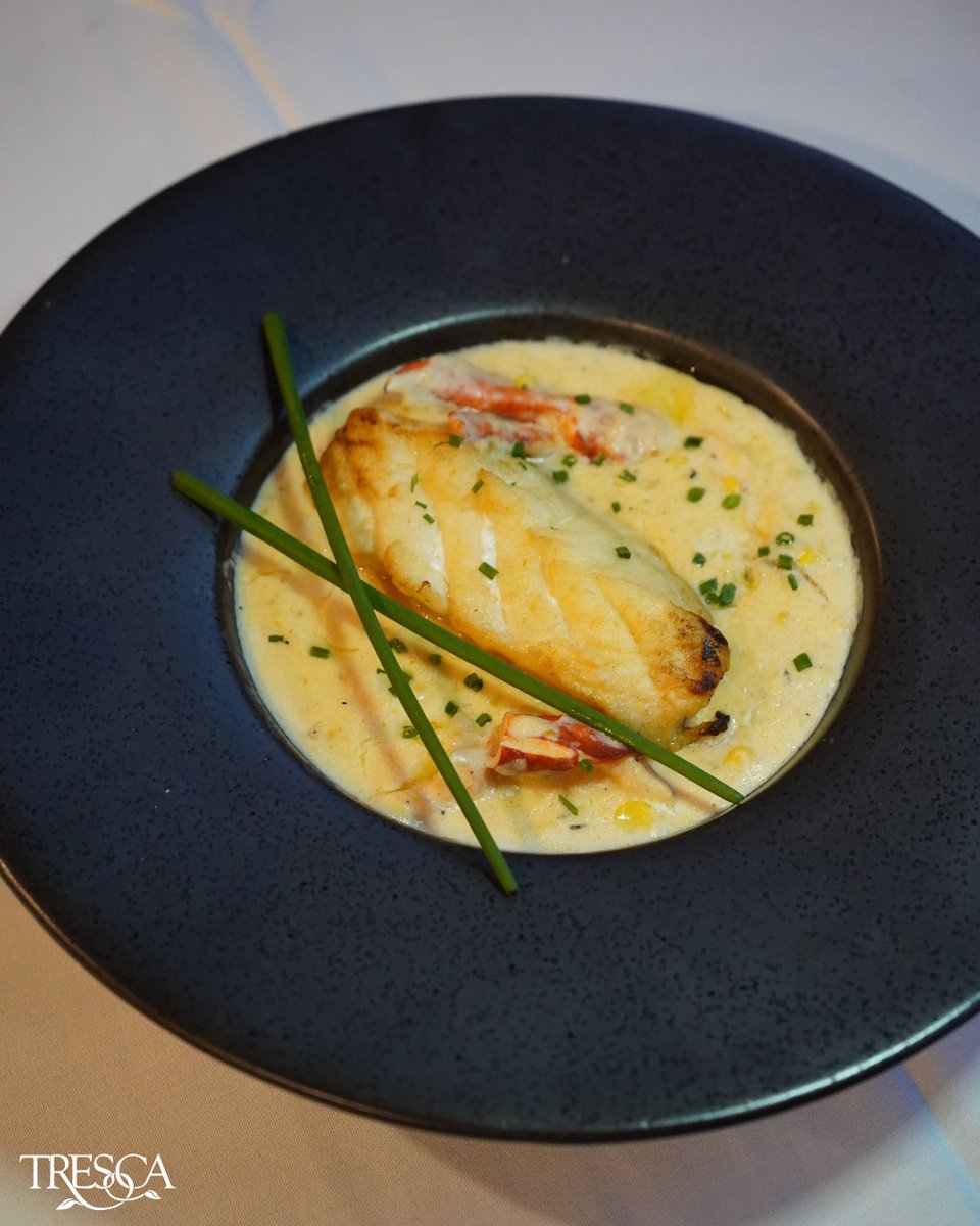 TrescaNorthEnd's tweet image. A limited addition to the menu: Pan-seared fresh halibut served over a New England style roasted corn and clam chowder. Try it while it’s here!  

Book your reservation: opentable.com/r/tresca-boston

#trescanorthend #bostoneats #bostonfoodies #northendboston #bostondining