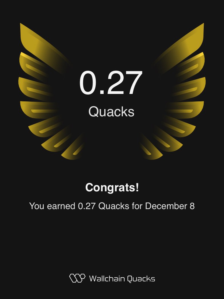 VasiiLisaa's tweet image. Just earned 0.27 Quacks on @wallchain in one day 🦆
Thanks AlignerZ
Turn insights into rewards and climb the leaderboard 🥇

Use my referral link – quacks.app/?ref=VasiiLisaa