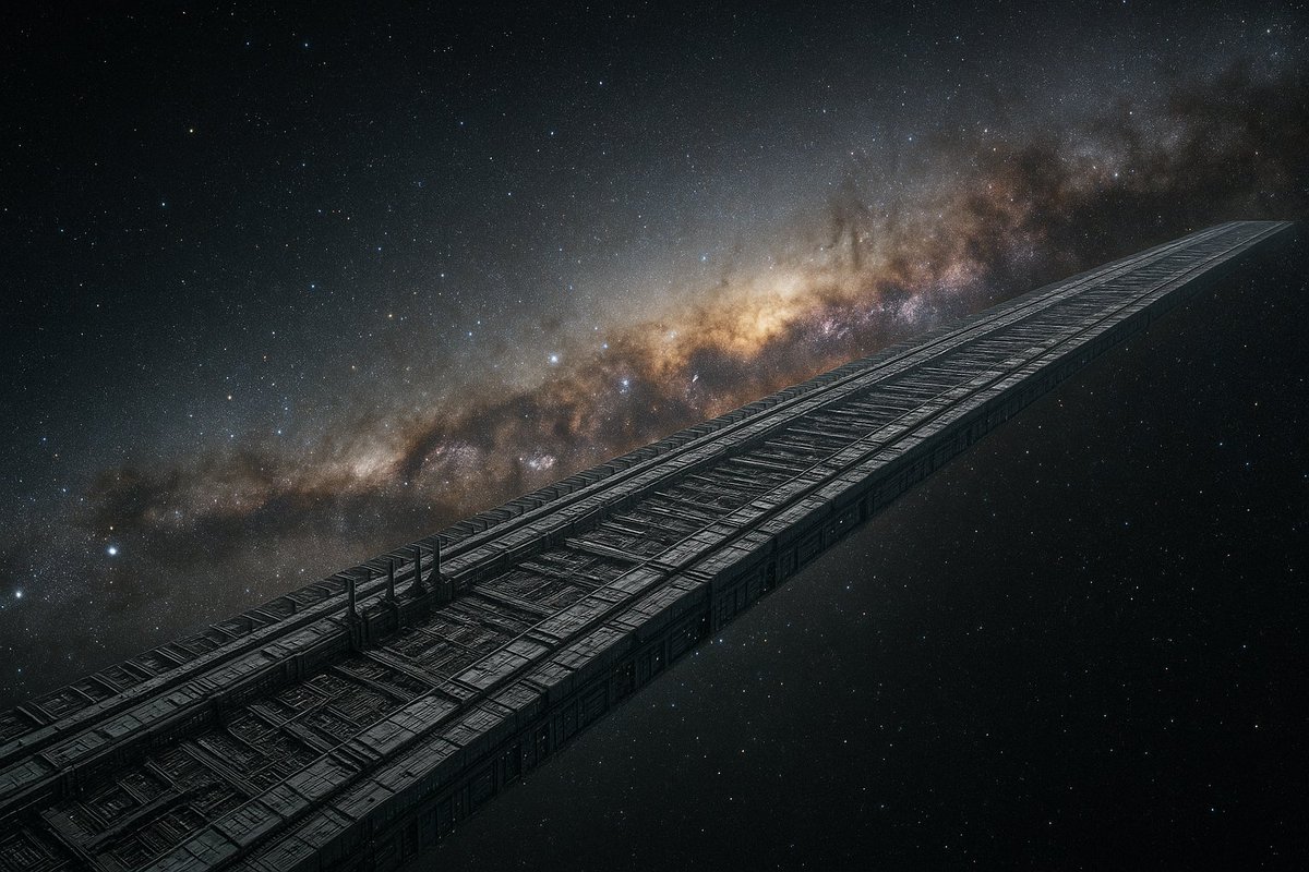 CaptainTJMiller's tweet photo. #AuthorsNotes: So I asked @ConnieClassPoj to create for me a space station that is 20 times the length of the Solar System and lies at the heart of the galaxy. Told him that it has to be as amazing as @It_b_Mike and @StarfleetDreams work.
What he has delivered is this. WOW! https://t.co/LTCZSoXyEB